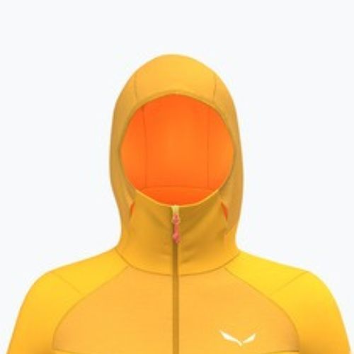 Women's trekking sweatshirt Salewa Agner PL Hooded gold