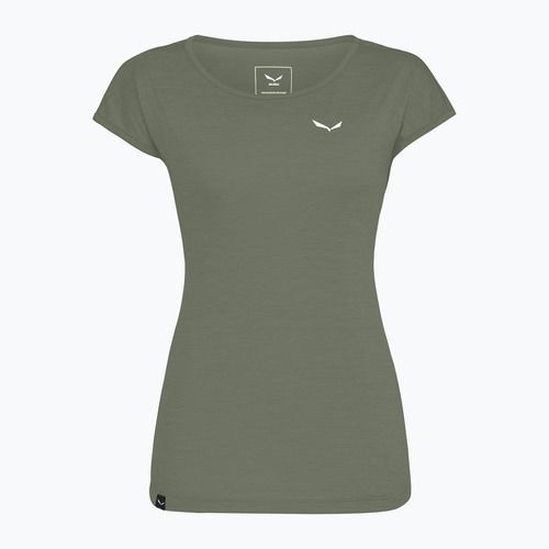 Women's T-shirt Salewa Puez Melange Dry faded green melange