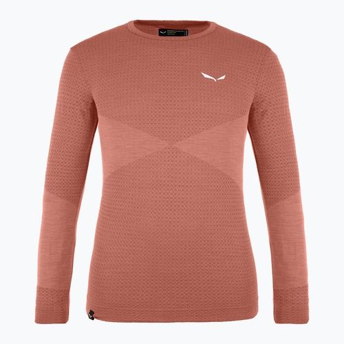 Children's thermal longsleeve Salewa Zebru Med Warm AMR etruscan red