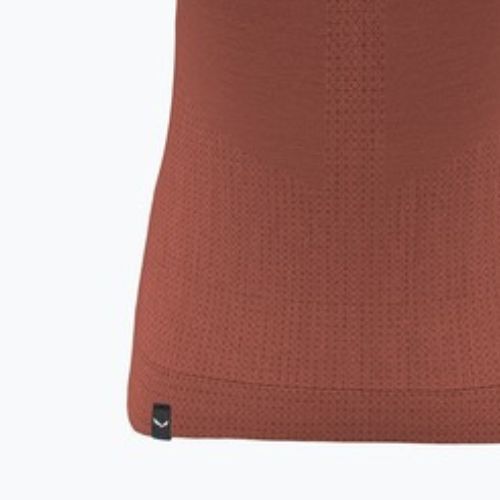 Women's trekking T-shirt Salewa Zebru Medium Warm Amr etruscan red