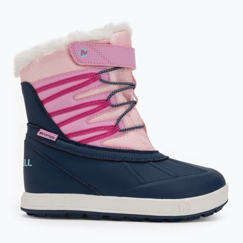 Children's snow boots Merrell Snow Bank 5.0 WP navy/pink