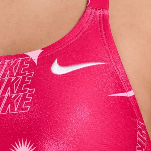 Women's one-piece swimsuit Nike Hydrastrong Fastback rush pink