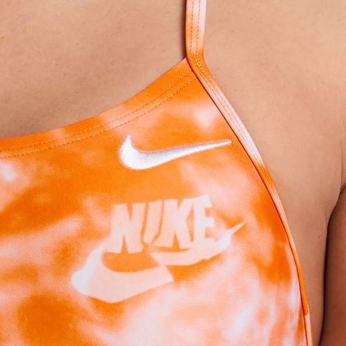 Women's one-piece swimsuit Nike Hydrastrong Cutout bright ceramic