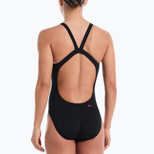 Women's one-piece swimsuit Nike Hydrastrong Logo Graphic Fastback black