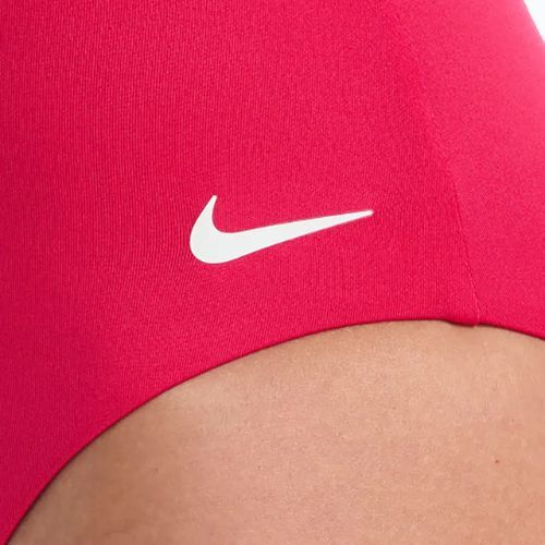 Women's one-piece swimsuit Nike Essential V-Neck rush pink
