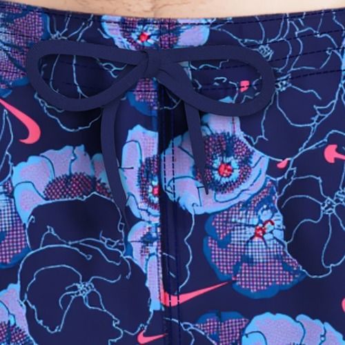 Men's swim shorts Nike Multi Poppy Print 5" Volley midnight navy