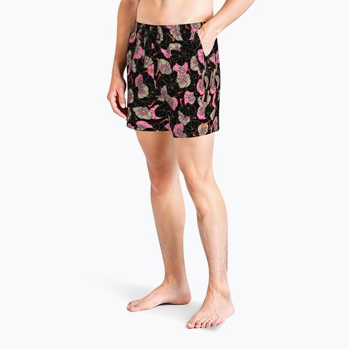 Men's swim shorts Nike Multi Poppy Print 5" Volley black