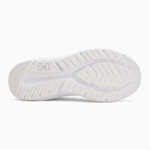 Women's running shoes Under Armour Charged Pursuit 4 white/white/metallic silver