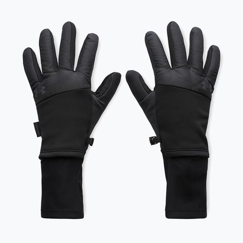 Men's running gloves Under Armour Storm Fleece Run black/black/reflective