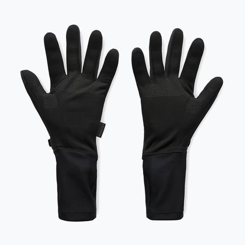 Men's running gloves Under Armour Storm Fleece Run black/black/reflective