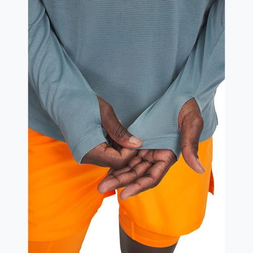 Men's running sweatshirt Under Armour Launch 1/4 Zip jasper blue/reflective