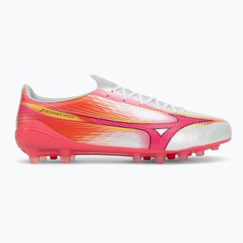 Football boots Mizuno Alpha III Japan AG white/fuchsia purple