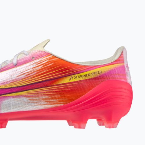 Football boots Mizuno Alfa III Elite FG white/fuchsia purple