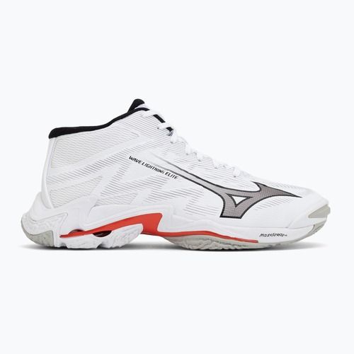Volleyball shoes Mizuno Wave Lightning Elite Mid white/black/fiery red