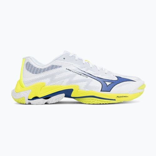 Volleyball shoes Mizuno Wave Lightning Elite white/lighting yellow/dazzling blue