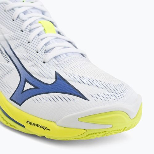 Volleyball shoes Mizuno Wave Lightning Elite white/lighting yellow/dazzling blue