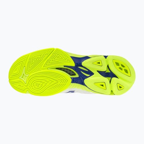 Volleyball shoes Mizuno Wave Lightning Pro Mid white/lighting yellow/dazzling blue