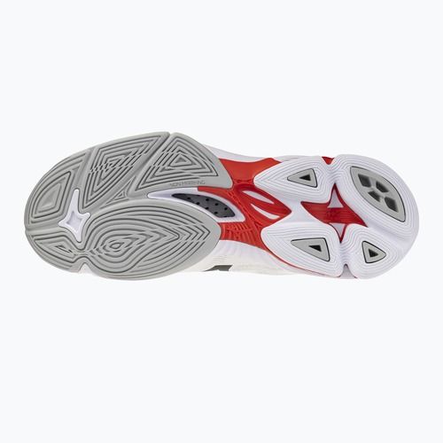Volleyball shoes Mizuno Wave Lightning Pro Mid white/black/fiery red