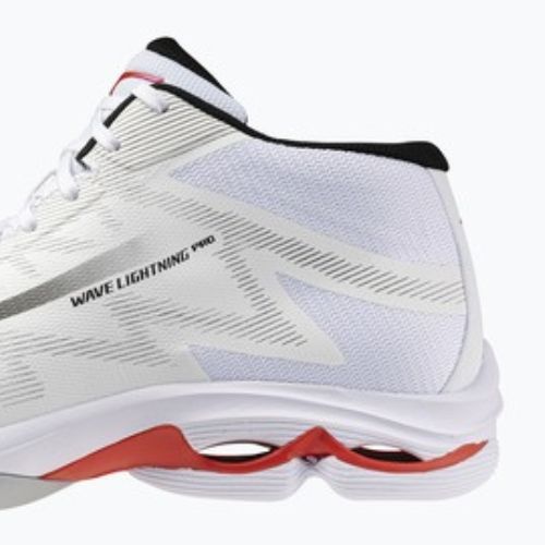 Volleyball shoes Mizuno Wave Lightning Pro Mid white/black/fiery red