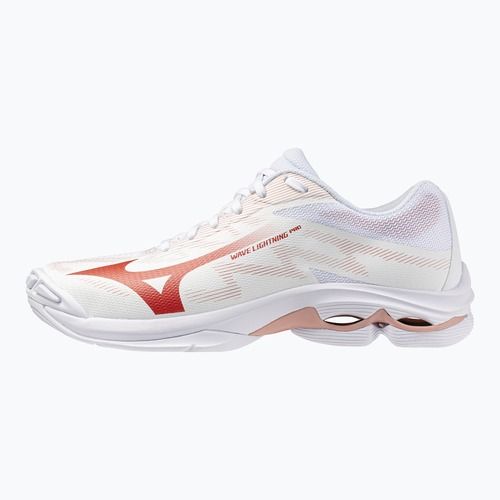 Women's volleyball shoes Mizuno Wave Lightning Pro white/rose elegance/lava falls