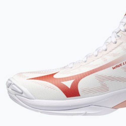 Women's volleyball shoes Mizuno Wave Lightning Pro Mid white/rose elegance/lava falls