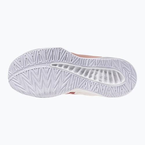 Women's volleyball shoes Mizuno Lightning Select Mid white/rose elegance/lava falls