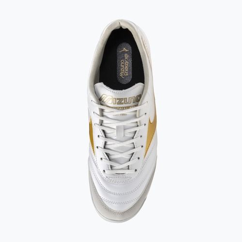 Football boots Mizuno Morelia Sala Pro TF white/football gold/galaxy silver