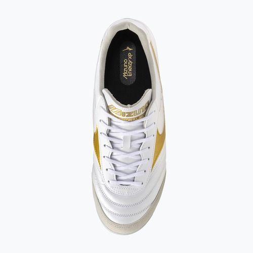 Football boots Mizuno Morelia Sala Elite TF white/football gold/galaxy silver