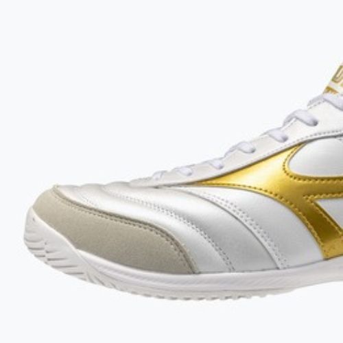 Football boots Mizuno Morelia Sala Elite IN white/football gold/galaxy sil