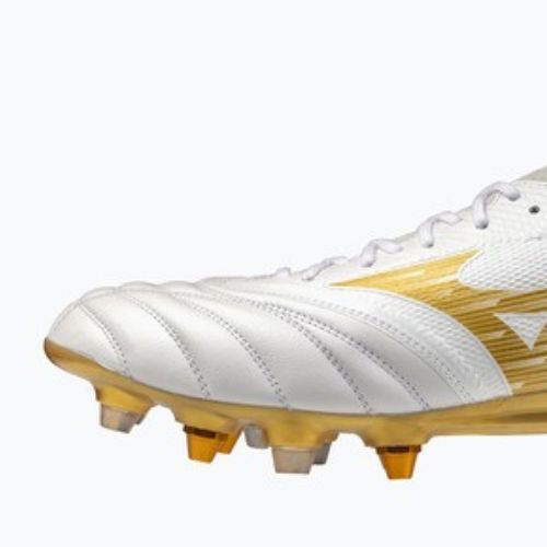 Football boots Mizuno Morelia Neo IV Beta Elite Mix white/mp gold/cool gray 3c