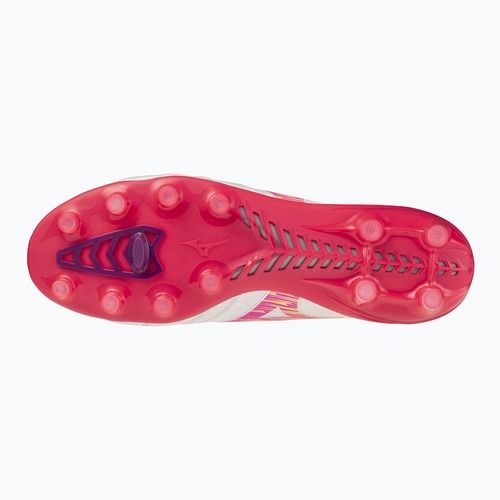 Football boots Mizuno Morelia Neo IV Beta Elite FG white/pink tetra/fuchsia purple