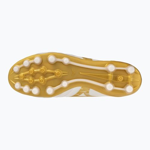 Football boots Mizuno Morelia Neo IV Beta Elite AG white/mp gold/cool gray 3c