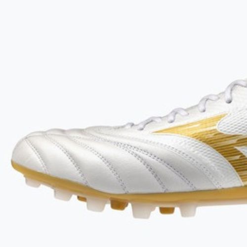 Football boots Mizuno Morelia Neo IV Beta Elite AG white/mp gold/cool gray 3c