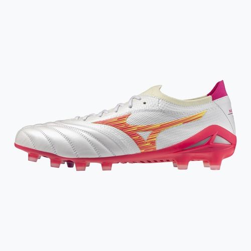 Football boots Mizuno Morelia Neo IV Beta Japan FG white/pink tetra/fuchsia purple