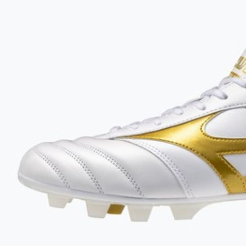 Football boots Mizuno Morelia II Pro FG white/football gold/galaxy silver