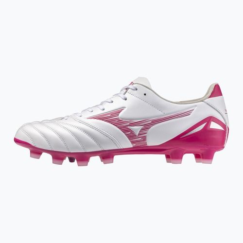 Football boots Mizuno Morelia Neo IV Pro FG white/fuchsia purple/fuchsia purple