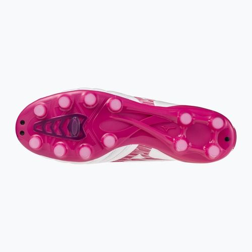 Football boots Mizuno Morelia Neo IV Pro FG white/fuchsia purple/fuchsia purple