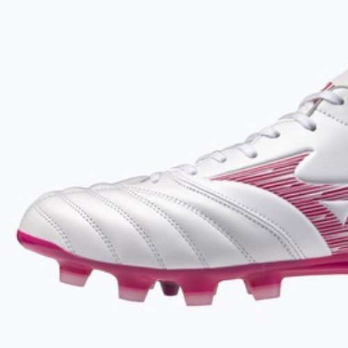 Football boots Mizuno Morelia Neo IV Pro FG white/fuchsia purple/fuchsia purple