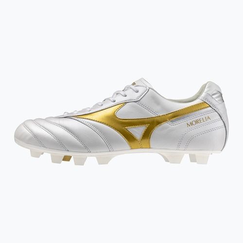 Football boots Mizuno Morelia II Japan FG white/football gold/galaxy silver