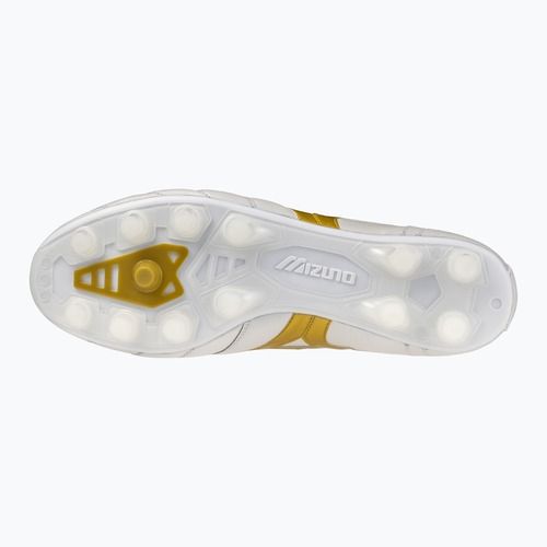Football boots Mizuno Morelia II Elite FG white/football gold/galaxy silver