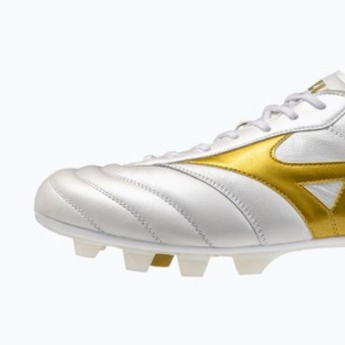 Football boots Mizuno Morelia II Elite FG white/football gold/galaxy silver