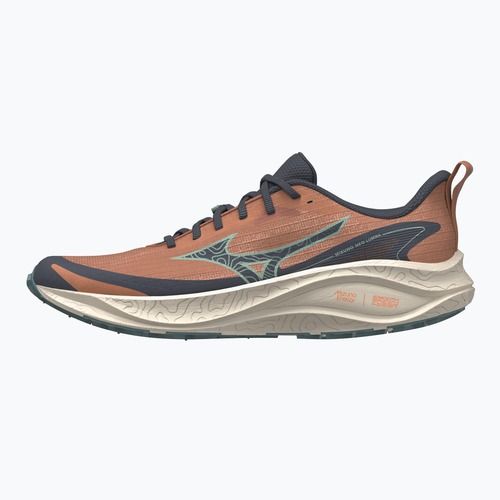 Men's running shoes Mizuno Neo Lumina sunburn/gobling green/summer sand