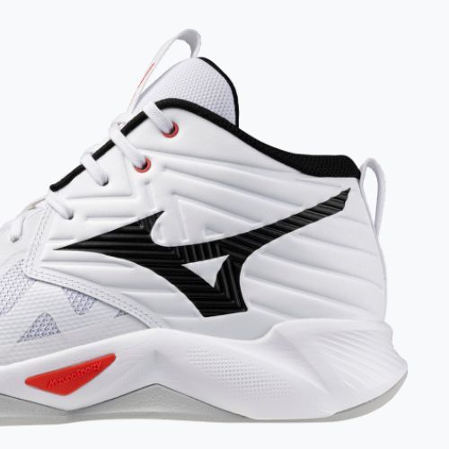 Volleyball shoes Mizuno Wave Momentum Pro Mid white/black/fiery red
