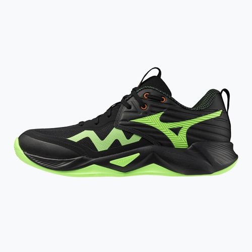 Volleyball shoes Mizuno Wave Momentum Pro black/glowing apple/mandarin orange
