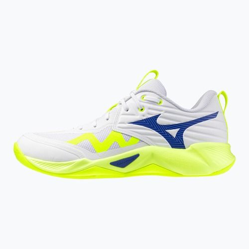 Volleyball shoes Mizuno Wave Momentum Pro white/lightning yellow/dazzling blue