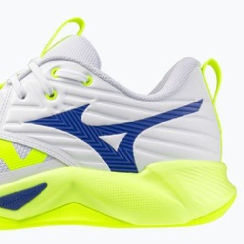Volleyball shoes Mizuno Wave Momentum Pro white/lightning yellow/dazzling blue