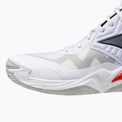 Volleyball shoes Mizuno Wave Momentum Elite Mid white/black/fiery red