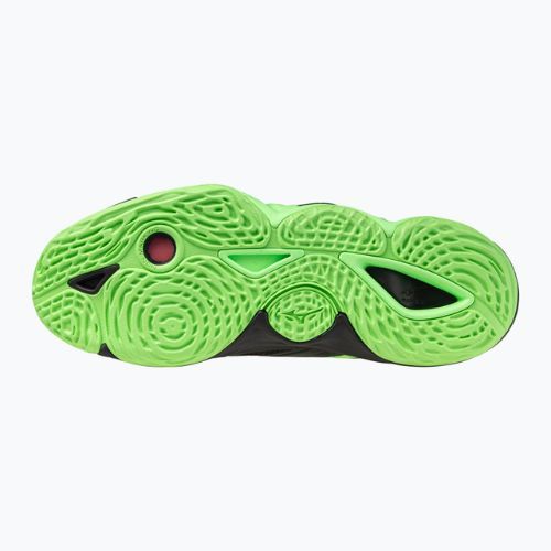 Volleyball shoes Mizuno Wave Momentum Elite black/glowing apple/mandarin orange