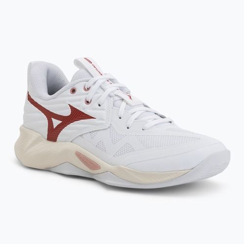 Women's volleyball shoes Mizuno Wave Momentum Pro white/rose elegance/lava falls
