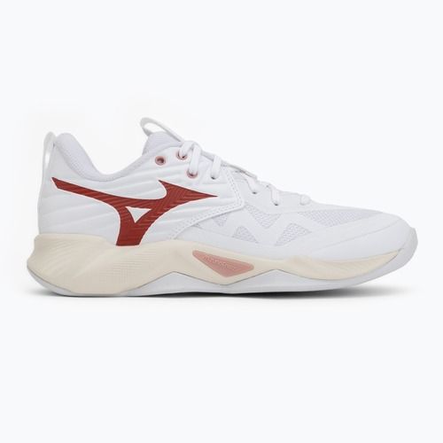 Women's volleyball shoes Mizuno Wave Momentum Pro white/rose elegance/lava falls